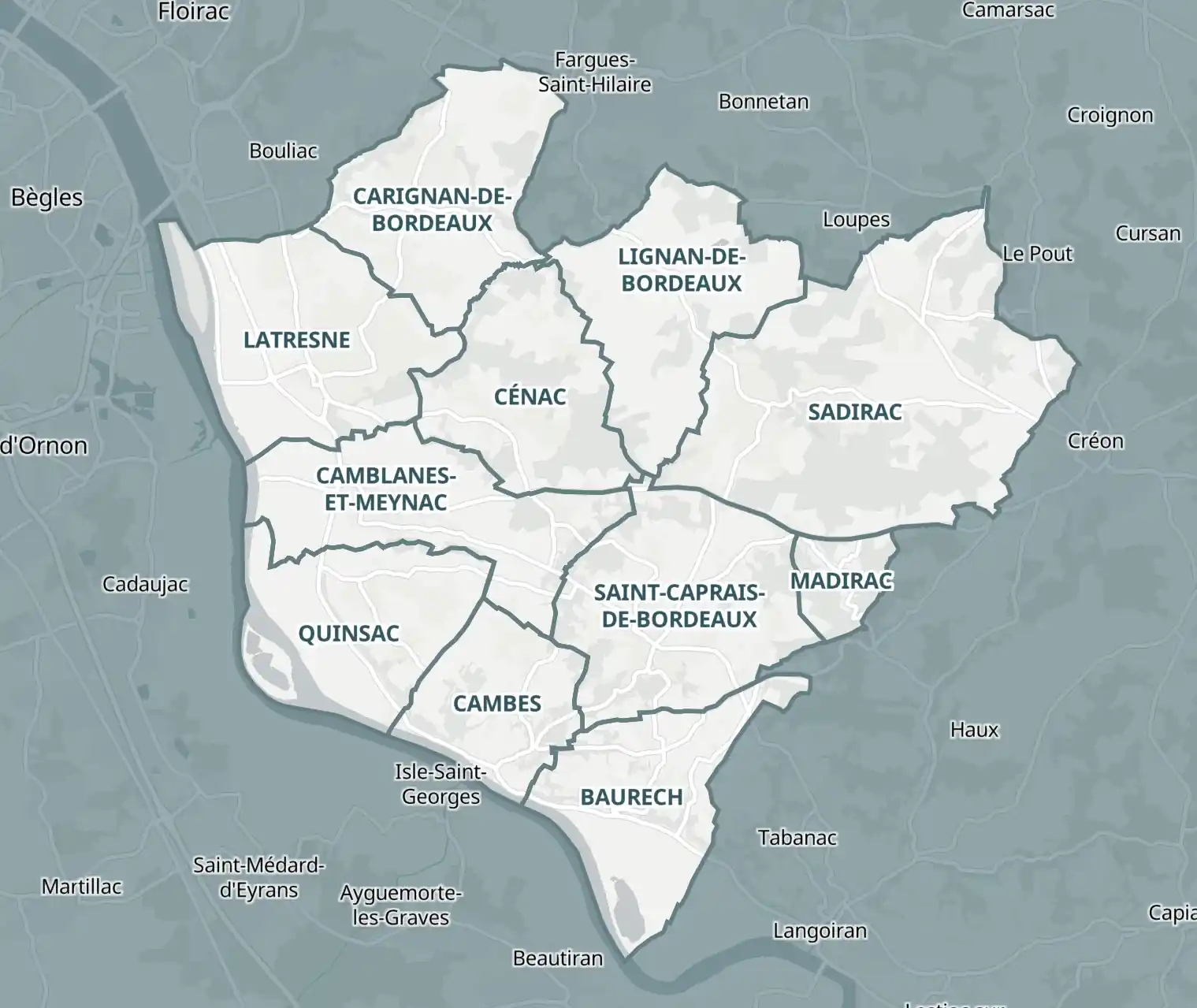 Carte de la zone d'intervention